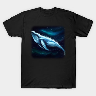 Whale floating in space T-Shirt